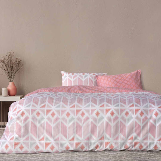 Kocoon Tisser Tagesdecke Übergröße Baumwolle Pink 220x245cm