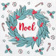 Set of 20 Noel paper towels