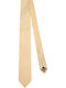 Emporio Armani Men's Tie Silk Monochrome in Beige Color