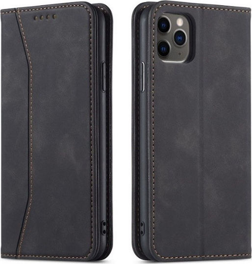 Bodycell PU Leather Wallet Δερματίνης Μαύρο (iPhone 12 / 12 Pro)