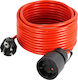 Commel 1 Platz mit Kabel 10m Durchmesser 3 x 1.5mm² Rot