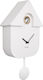 Karlsson Silent Wall Clock Plastic Pendulum White 21.5x41cm