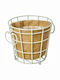JK Home Decoration Κασπώ Μεταλλικό Λευκό 14x14x14εκ.