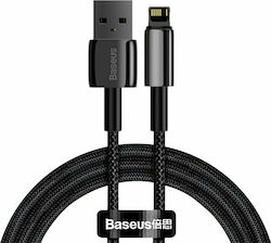 Baseus Tungsten Împletit USB-A la Cablu Lightning Negru 1m (CALWJ-01)