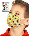 Famex Disposable Protective Mask FFP2 NR Kids with Emoticon 100pcs