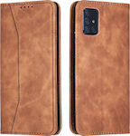 Bodycell PU Leather Buchen Sie Synthetisches Leder Braun (Galaxy A71) 04-00339