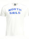 North Sails T-shirt Bărbătesc cu Mânecă Scurtă Alb 902342-0101