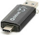 Platinet C-Depo 32GB USB 3.0 Stick με σύνδεση USB-A & USB-C Μαύρο