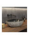 Karag River Stone NRS3 Επικαθήμενος Νιπτήρας Πέτρινος 55x55x15cm Γκρι