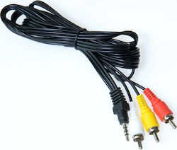 Osio Cable 3.5mm male - Component male 1.5m (OSK-1115)