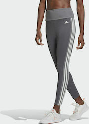 Adidas Designed To Move 7/8 Women's Cropped Yoga Legging High Waisted Dark Grey Heather