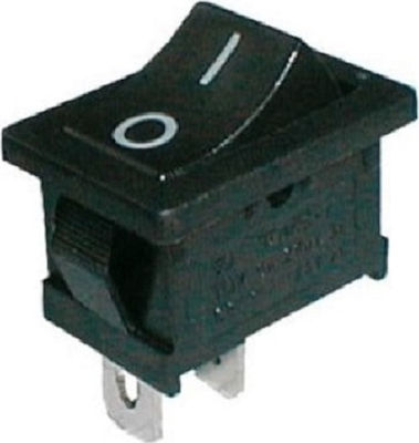 Rocker switch 2pol./2pin 250V 6A Μαύρο