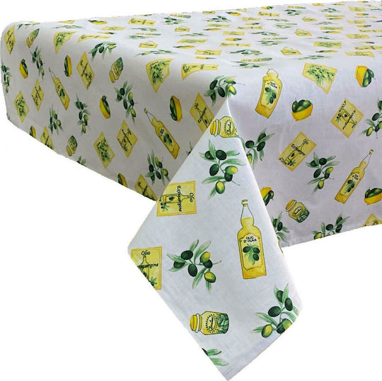 Linea Home Eλιά Față de masă Galben 140x180cm Linea Home Eλιά Față de masă Galben 140x180cm