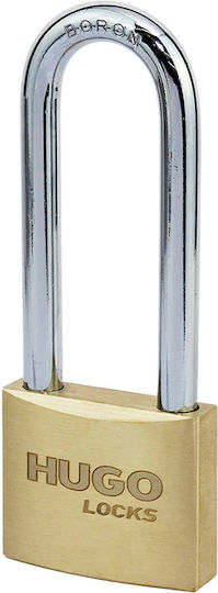 Hugo Locks SB 25L Steel Padlock Lengthened with Key 25mm 1pcs