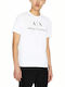 Armani Exchange Ανδρικό T-shirt Λευκό με Λογότυπο