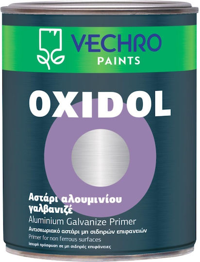 Vechro Oxidol Αλουμινίου Γαλβανιζέ Αστάρι Ανοιχτό Γκρι Κατάλληλο για Αλουμίνιο / Μη Σιδηρά Μέταλλα 2.5lt