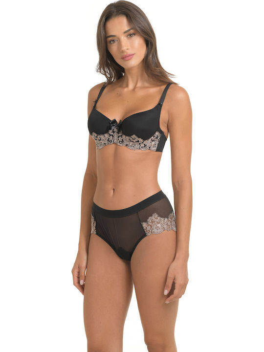 Bra with Light Padding Underwire Black