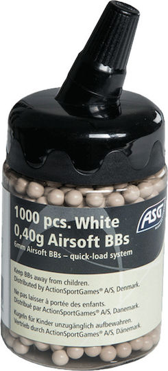 Asg Μπίλιες Soft 0.40gr/1000pcs White