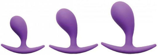 XR Booty Poppers Silicone Anal Trainer Set Анални тапи Подредба Purple