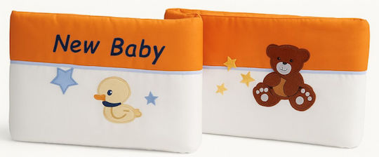 Beboulino New Baby Crib Bumpers Classic Inside Orange 25x270cm