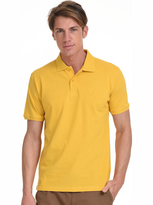 Splendid Ανδρικό T-shirt Polo Κίτρινο