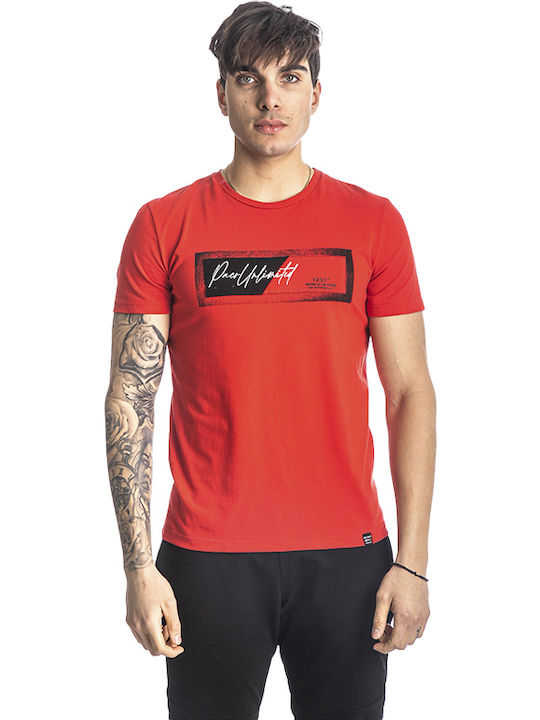 Paco & Co Herren T-Shirt Kurzarm Rot