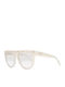 Guess by Marciano Women's Sunglasses with White Acetate Frame and Beige Gradient Lenses GM0795 25F