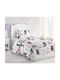 Saint Clair Kids Quilt Single Kitty Multicolour 160x220cm 1714086220001