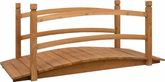 vidaXL Διακοσμητική Γέφυρα Κήπου Ξύλινη 140x60x60cm 140x60x60εκ. 313890