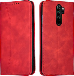 Bodycell PU Leather Buchen Sie Synthetisches Leder Rot (Redmi Note 8 Pro) 04-00463