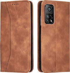 Bodycell PU Leather Synthetic Leather Book Brown (Xiaomi Mi 10T / Mi 10T Pro)