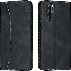 Bodycell PU Leather Synthetic Leather Book Black (Huawei P30 Pro)