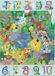 Kinderpuzzle Ζούγκλα & Αριθμοί für 4++ Jahre 54pcs Djeco