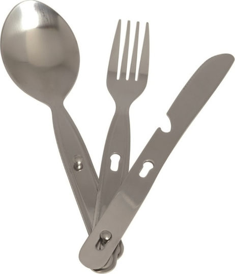 Mil-Tec Cutlery for Camping Set of Spoon, Knife, and Fork