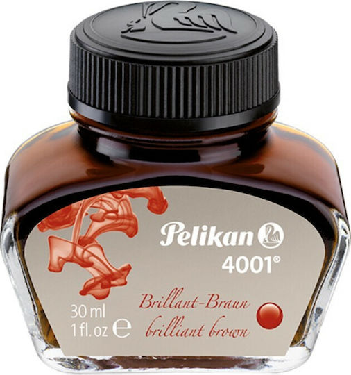 Pelikan 4001 Replacement Ink for Fountain Pen Brown 30ml