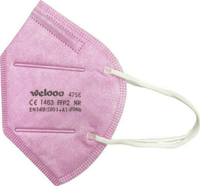 Welooo FFP2 NR Protective Mask FFP2 Pink 10pcs