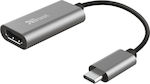 Trust Dalyx Converter USB-C male to HDMI female Gray