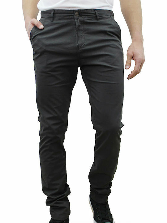 Trousers Chino Elastic in Regular Fit Black