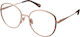 Chloe Femei Metalic Rame Ochelari Rose Gold CH0...