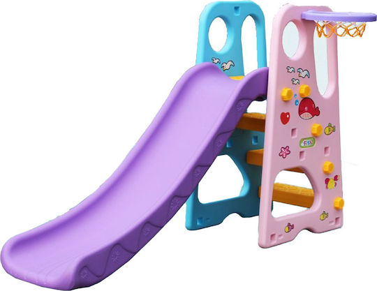 Kidstoys Tobogan Tobogan cu coș de baschet cu Coș de baschet 160x40x98cm.