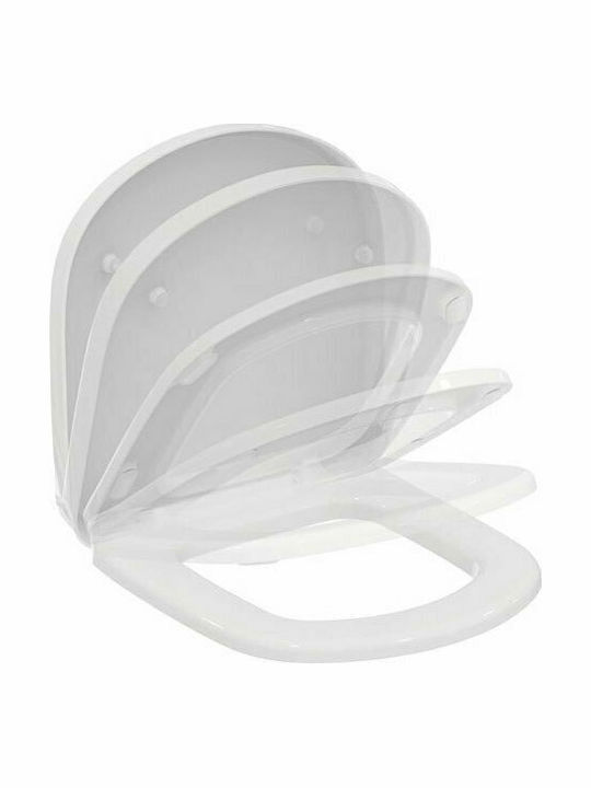 Karag Plastic Soft Close Toilet Seat White Grace 42.5cm S10134