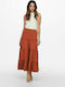 Only May Life 15226994 High Waist Women's Skirt Orange