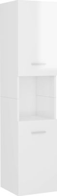 vidaXL Badezimmersäule Wandhängeschrank H30xB30xH130cm Weiß