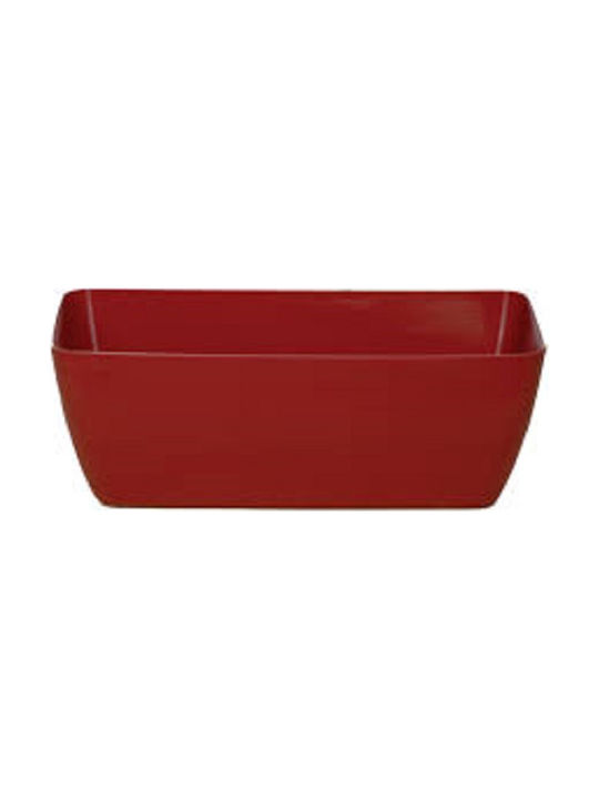 Miltoplast Naxos 50 Planter Box 50x16cm in Red Color