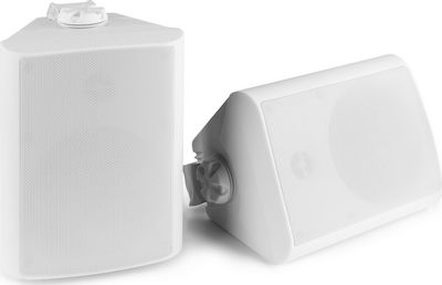 Power Dynamics On-wall Speakers BGO50 100.054 (Pair) 17.9x15.3x24cm in White Color