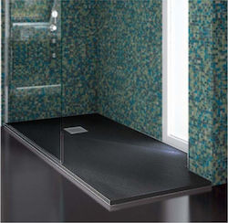 Karag Rectangular Artificial Stone Shower Ardesia Pietra 90x100x2.5cm