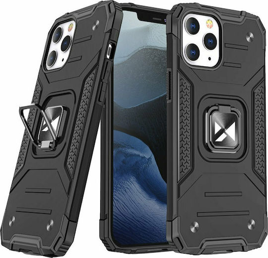 Wozinsky Ring Armor Back Cover Πλαστικό Μαύρο (iPhone 12 / 12 Pro)
