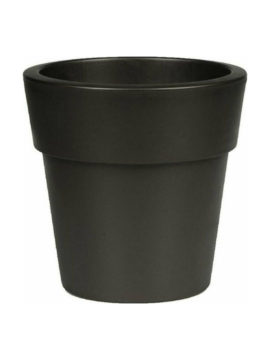 Viomes Linea 871 Flower Pot 25x24cm in Black Color