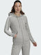 Essentials Damen Sweatshirtjacke Kapuzen Medium Grey Heather