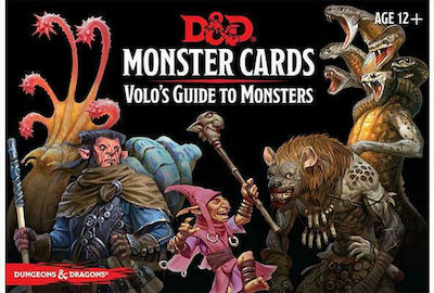 Wizards of the Coast D&D Monster Cards: Volo's Guide To Monsters (81 Cards) Dungeons & Dragons Deck GF9C72270000